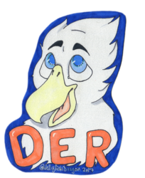 Size: 1006x1234 | Tagged: safe, artist:jellyfishdragon, oc, oc only, oc:der, griffon, badge, bust, male, portrait, simple background, solo, text, transparent background