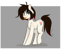 Size: 5000x4000 | Tagged: safe, artist:yuozka, oc, oc only, earth pony, pony, chest fluff, eye clipping through hair, female, mare, solo, tongue out