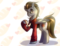 Size: 3764x2939 | Tagged: safe, artist:yuozka, oc, oc only, pegasus, pony, clothes, glasses, high res, male, solo, stallion