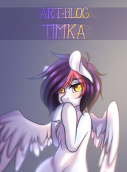Size: 2063x2791 | Tagged: safe, artist:yuozka, oc, oc only, pegasus, pony, female, high res, hooves together, mare, solo, text