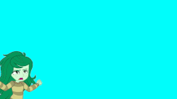 Size: 800x450 | Tagged: safe, edit, edited screencap, screencap, wallflower blush, equestria girls, g4, my little pony equestria girls: better together, animated, chroma key, cute, female, flowerbetes, long hair, singing, solo, template