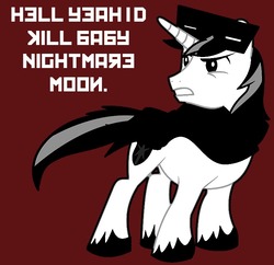 Size: 750x725 | Tagged: safe, nightmare moon, shining armor, g4, communism, cyrillic, jeb!, russian