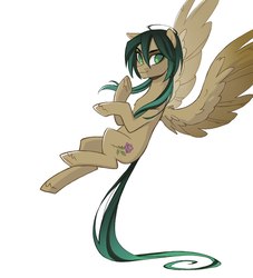 Size: 1000x1100 | Tagged: safe, artist:sapraitlond, oc, oc only, pegasus, pony, flying, simple background, solo, white background