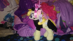 Size: 2560x1440 | Tagged: safe, songbird serenade, g4, my little pony: the movie, female, headworn microphone, irl, photo, pillow, plushie