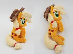Size: 3004x2216 | Tagged: safe, artist:epicrainbowcrafts, applejack, earth pony, pony, g4, beanie (plushie), high res, irl, photo, plushie, solo