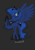 Size: 1240x1748 | Tagged: safe, artist:casualcolt, princess luna, alicorn, pony, g4, female, gray background, horn, jewelry, looking at you, mare, raised hoof, simple background, solo, tiara, wings