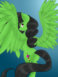 Size: 3000x4000 | Tagged: safe, artist:chelseawest, oc, oc only, oc:painted petal, pegasus, pony, female, high res, mare, petalverse, solo, spread wings, wings