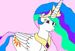 Size: 2284x1572 | Tagged: safe, artist:mister-moh, princess celestia, g4, drawing, looking at you