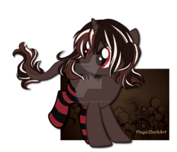 Size: 1024x882 | Tagged: safe, artist:magicdarkart, oc, oc only, pony, unicorn, clothes, female, mare, simple background, socks, solo, striped socks, transparent background, watermark