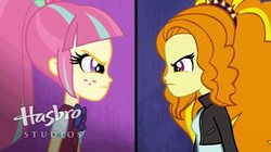 Size: 768x431 | Tagged: safe, alternate version, adagio dazzle, sour sweet, acadeca, equestria girls, g4