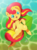 Size: 1692x2268 | Tagged: safe, artist:theratedrshimmer, sunset shimmer, pony, unicorn, g4, blushing, chest fluff, cute, featureless crotch, female, floating, leaf, looking at you, mare, shimmerbetes, solo, water