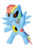 Size: 3495x5243 | Tagged: safe, artist:sergeant16bit, rainbow dash, pegasus, pony, robot, robot pony, g4, crossover, female, male, metal dash, metal sonic, simple background, solo, sonic the hedgehog, sonic the hedgehog (series), transparent background