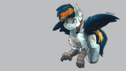 Size: 1920x1080 | Tagged: safe, artist:noben, oc, oc only, oc:skysail, hippogriff, flying, male, solo