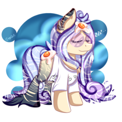 Size: 2000x2000 | Tagged: safe, artist:shamy-crist, oc, oc only, oc:sugar cup, original species, pond pony, pony, clothes, egg, female, glasses, high res, shirt, simple background, solo, transparent background
