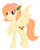 Size: 1024x1275 | Tagged: safe, artist:saukapie, oc, oc only, oc:cookie crumb, bat pony, pony, vampony, fangs, female, hairband, mare, offspring, parent:big macintosh, parent:fluttershy, parents:fluttermac, simple background, solo, transparent background