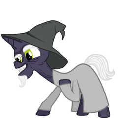 Size: 7981x8112 | Tagged: safe, artist:aborrozakale, oc, oc only, oc:briskly dull, pony, unicorn, g4, absurd resolution, cloak, clothes, elderly, hat, male, simple background, solo, stallion, transparent background, vector, wizard hat