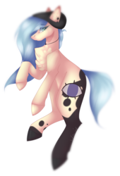 Size: 1328x1955 | Tagged: safe, artist:mauuwde, oc, oc only, oc:lowa mei, earth pony, pony, beanie, female, hat, mare, simple background, solo, transparent background