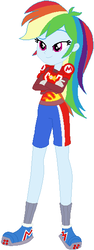 Size: 215x574 | Tagged: safe, artist:selenaede, artist:user15432, rainbow dash, human, equestria girls, g4, armor, barely eqg related, base used, clothes, crossover, gloves, legs, maridash, mario, mario strikers, mario strikers charged, nintendo, shoes, shorts, sidekick, soccer shoes, solo, super mario bros., super mario strikers