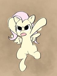 Size: 522x697 | Tagged: safe, artist:noupu, fluttershy, pegasus, pony, g4, female, looking at you, mare, meme, simple background, solo
