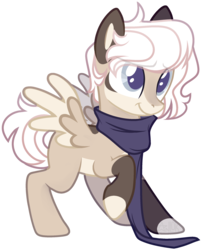 Size: 2022x2500 | Tagged: safe, artist:kazanzh, oc, oc only, pegasus, pony, clothes, high res, scarf, simple background, solo, transparent background