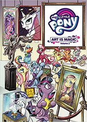 Size: 355x499 | Tagged: safe, artist:andy price, idw, apple bloom, cheerilee, rarity, scootaloo, sweetie belle, trixie, twilight sparkle, alicorn, pony, g4, bipedal, cutie mark crusaders, diamond, duran duran, fine art parody, heart eyes, mona lisa, my little pony logo, patrick nagel, statue, twilight sparkle (alicorn), wingding eyes