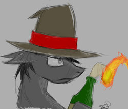 Size: 1024x876 | Tagged: safe, artist:crazeguy, oc, oc only, earth pony, pony, hat, molotov cocktail, solo
