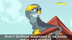 Size: 1280x720 | Tagged: safe, edit, edited screencap, screencap, gabby, griffon, g4, the fault in our cutie marks, cropped, cropping fail, female, solo