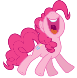Size: 6000x6039 | Tagged: safe, artist:estories, pinkie pie, earth pony, pony, g4, absurd resolution, female, happy, nose in the air, simple background, solo, transparent background, uvula, vector, volumetric mouth