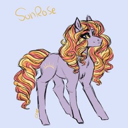 Size: 564x564 | Tagged: safe, artist:last-star-oc, oc, oc only, oc:sun rose, earth pony, pony, solo