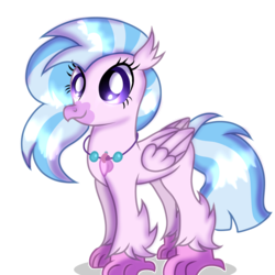 Size: 2048x2048 | Tagged: safe, artist:doraeartdreams-aspy, silverstream, classical hippogriff, hippogriff, g4, school daze, female, high res, jewelry, necklace, simple background, solo, transparent background