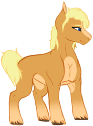 Size: 1024x1387 | Tagged: safe, artist:midnight-drip, oc, oc only, oc:penelope, earth pony, pony, female, mare, offspring, parent:applejack, parent:dumbbell, parents:dumbjack, simple background, solo, white background