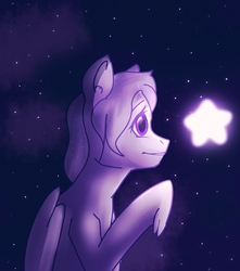 Size: 2300x2600 | Tagged: safe, artist:nastyapond, oc, oc only, oc:starstorm slumber, pegasus, pony, female, high res, night, solo, stars