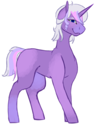 Size: 1024x1343 | Tagged: safe, artist:midnight-drip, oc, oc only, oc:charity, pony, unicorn, magical lesbian spawn, male, offspring, parent:rarity, parent:twilight sparkle, parents:rarilight, simple background, solo, stallion, white background