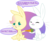 Size: 1786x1449 | Tagged: safe, artist:blupolicebox, angel bunny, fluttershy, rabbit, g4, angelbetes, blushing, bunnified, bunnyshy, carrot, cute, dialogue, eyes closed, female, food, male, present, sharing, ship:angelshy, shipping, shyabetes, simple background, smiling, species swap, speech bubble, straight, transformation, transformed