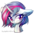 Size: 1914x1886 | Tagged: safe, artist:chaosangeldesu, oc, oc only, oc:aqua jewel, pony, unicorn, bust, female, mare, portrait, simple background, smiling, solo, starry eyes, transparent background, wingding eyes