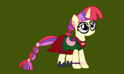 Size: 1024x615 | Tagged: safe, artist:scoutimusprime, moondancer, pony, g4, clothes, cute, dancerbetes, dress, female, gala dress, green background, simple background, solo