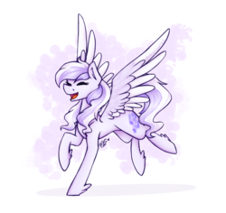 Size: 1800x1700 | Tagged: safe, artist:magicstar919, oc, oc only, oc:starstorm slumber, pegasus, pony, cute, female, happy, smiling, solo, wings