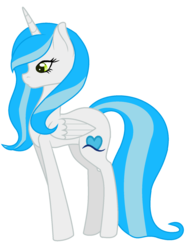Size: 1024x1318 | Tagged: safe, artist:cindystarlight, oc, oc only, oc:blue moon, alicorn, pony, female, mare, simple background, solo, transparent background