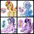 Size: 1000x1000 | Tagged: safe, alternate version, artist:z-y-c, starlight glimmer, sunset shimmer, trixie, twilight sparkle, alicorn, pony, unicorn, g4, blushing, counterparts, cute, diatrixes, doll, embarrassed, female, glimmerbetes, lesbian, lip bite, love square, magic, magical quartet, mare, plushie, shimmerbetes, ship:startrix, ship:sunsetsparkle, ship:suntrix, ship:twistarlight, shipping, simple background, telekinesis, toy, twiabetes, twilight sparkle (alicorn), twilight's counterparts, white background