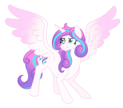Size: 800x700 | Tagged: safe, artist:spyro-for-life, princess flurry heart, alicorn, pony, g4, colored wings, colored wingtips, female, mare, older, older flurry heart, simple background, solo, white background