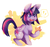 Size: 780x740 | Tagged: safe, artist:kipaki, twilight sparkle, alicorn, pony, g4, alternate hairstyle, female, folded wings, hoof hold, looking at something, mare, open mouth, pictogram, solo, stars, twilight sparkle (alicorn)