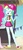 Size: 207x452 | Tagged: safe, screencap, rainbow dash, equestria girls, g4, my little pony equestria girls: better together, too hot to handle, bikini, bikini top, cap, clothes, cropped, cute, dashabetes, feet, female, flip-flops, geode of super speed, hat, laughing, magical geodes, sandals, snow cone, swimming trunks, swimsuit