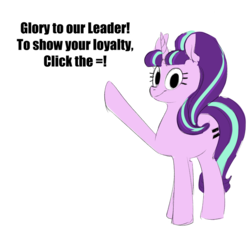 Size: 1503x1380 | Tagged: safe, starlight glimmer, pony, g4, april fools, equal cutie mark, equality bait, female, glimmerbooru, glimmerbooru exclusive, s5 starlight, simple background, solo, stalin glimmer, transparent background