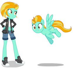 Size: 1115x1041 | Tagged: safe, artist:marian9, lightning dust, human, pegasus, pony, equestria girls, g4, alternate universe, converse, cute, dustabetes, equestria girls-ified, shoes, simple background, smiling, transparent background