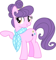 Size: 864x924 | Tagged: safe, artist:jeatz-axl, suri polomare, earth pony, pony, g4, clothes, female, raised hoof, scarf, simple background, smiling, solo, transparent background, vector