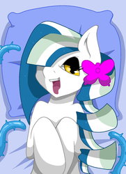 Size: 1024x1418 | Tagged: safe, artist:imaranx, oc, oc only, pony, solo, tentacles, tongue out