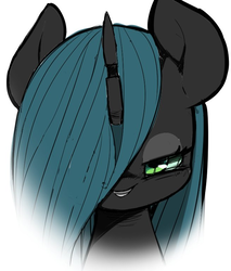 Size: 655x769 | Tagged: safe, artist:ccc, queen chrysalis, changeling, changeling queen, g4, female, looking at you, solo