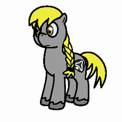 Size: 800x800 | Tagged: safe, oc, oc only, oc:creega message, earth pony, pony, animated, braid, no sound, simple background, solo, webm, white background