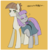 Size: 956x986 | Tagged: safe, artist:gyunyu, maud pie, mudbriar, earth pony, pony, g4, the maud couple, eyes closed, female, male, mare, ship:maudbriar, shipping, simple background, smiling, stallion, straight, translated in the comments, when she smiles, yellow background