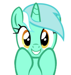 Size: 867x922 | Tagged: artist needed, safe, lyra heartstrings, pony, unicorn, g4, cute, female, grin, looking at you, lyrabetes, mare, simple background, smiling, solo, transparent background